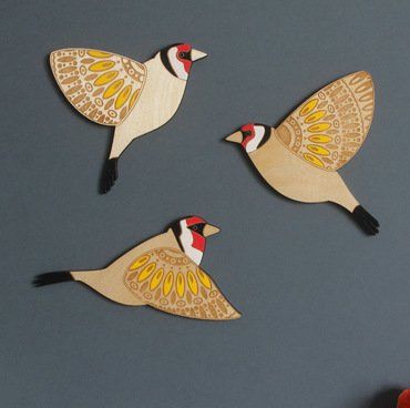 Wooden Flying Bird Wall Hanging Decoration Wall Pendant